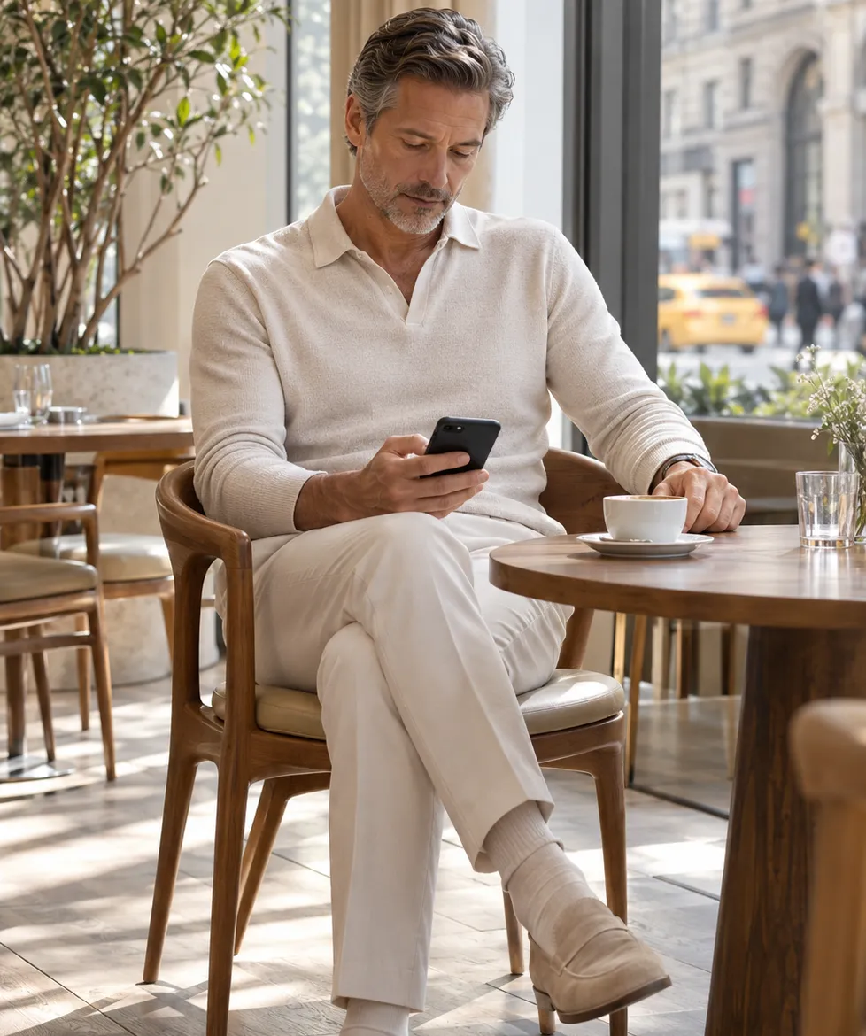 Participant authorizing an on-chain trade from a phone